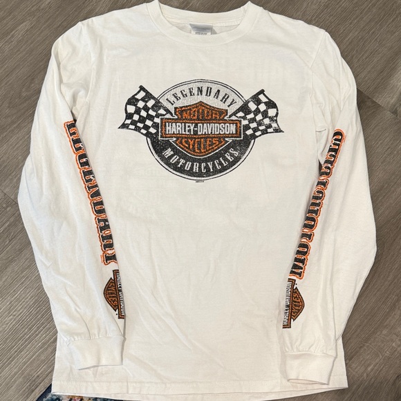 Harley-Davidson Legendary White Long Sleeve Tee - Picture 1 of 3